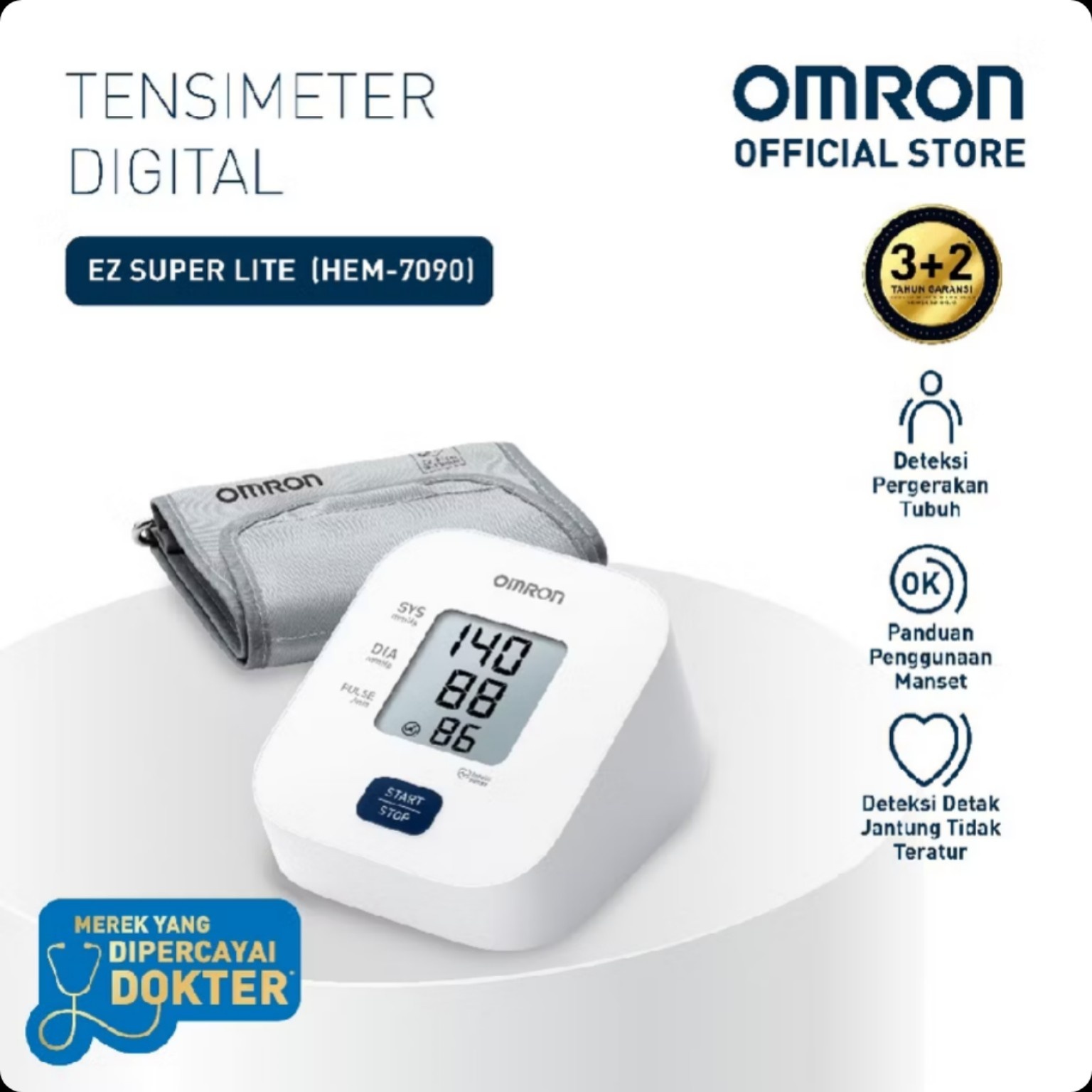 Omron EZ Super Lite HEM-7090 tensimeter digital
